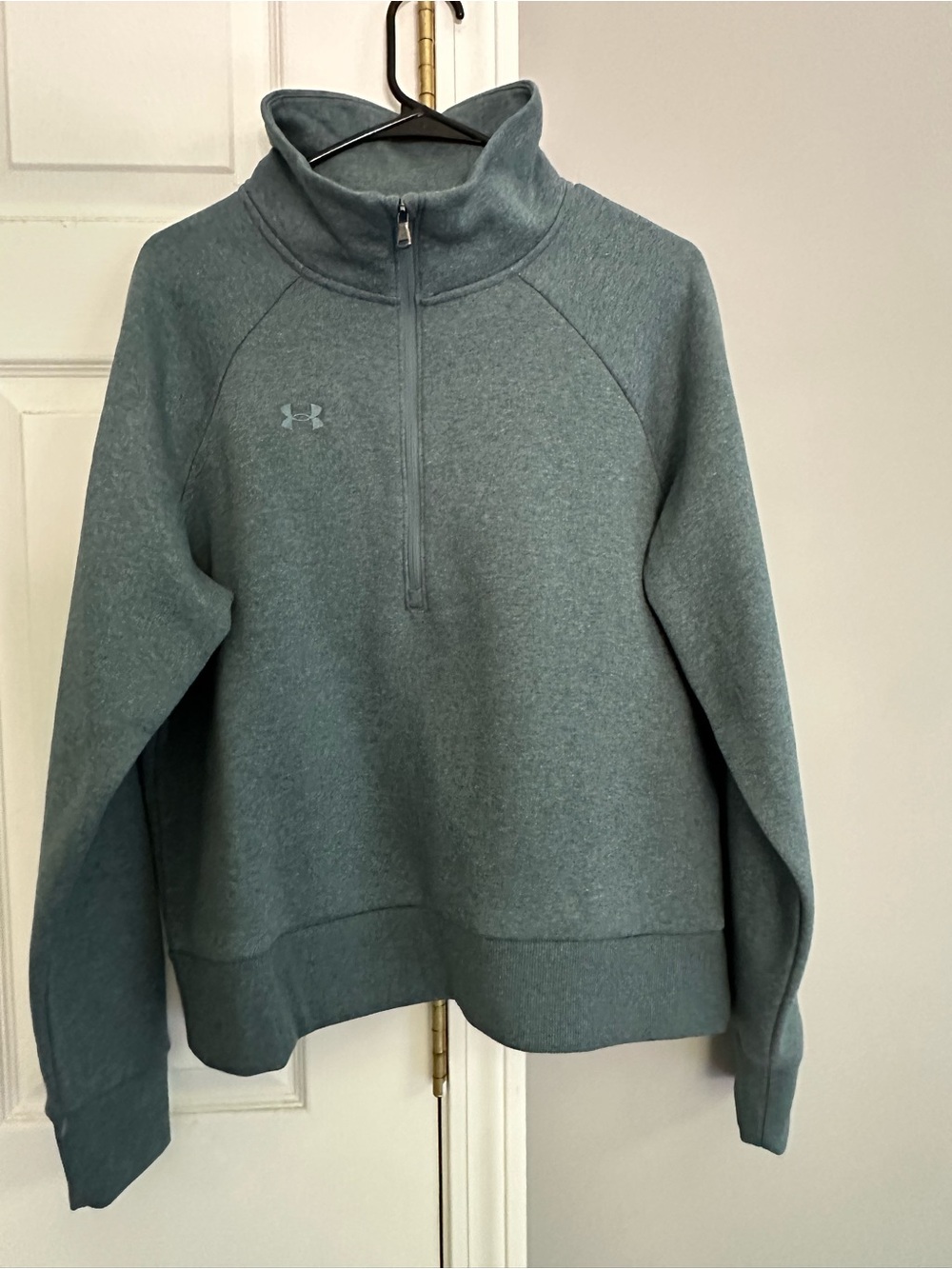 Under Armour Women's Teal Half-Zip Turtleneck Pullover
